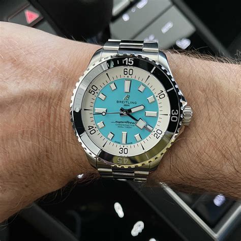 breitling turquoise|breitling supercoean dive watch.